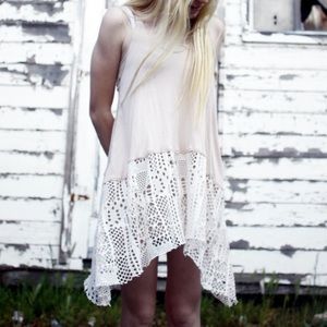 NWOT! RARE FP Free People Asymmetrical Neon Tunic Tank Sz Small